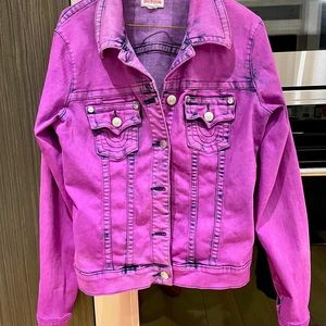 True Religion Purple Denim Jacket